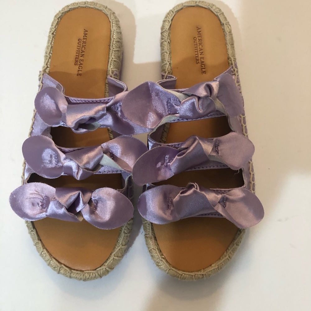 Lavender Bow Sandals